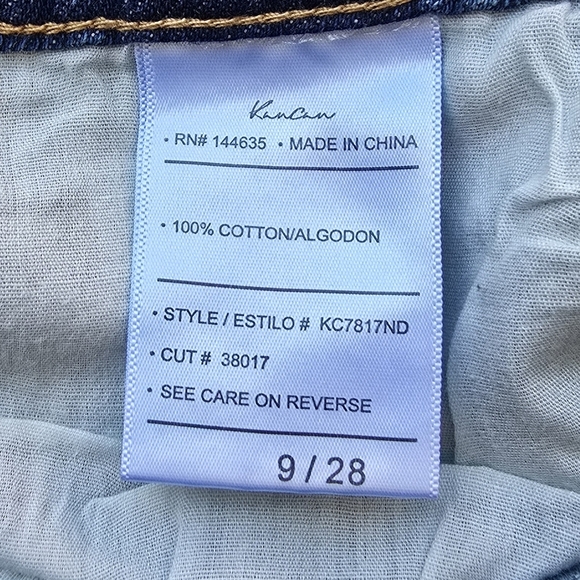 KanCan Blue High-Waisted Distressed Jean Shorts - Picture 8 of 10